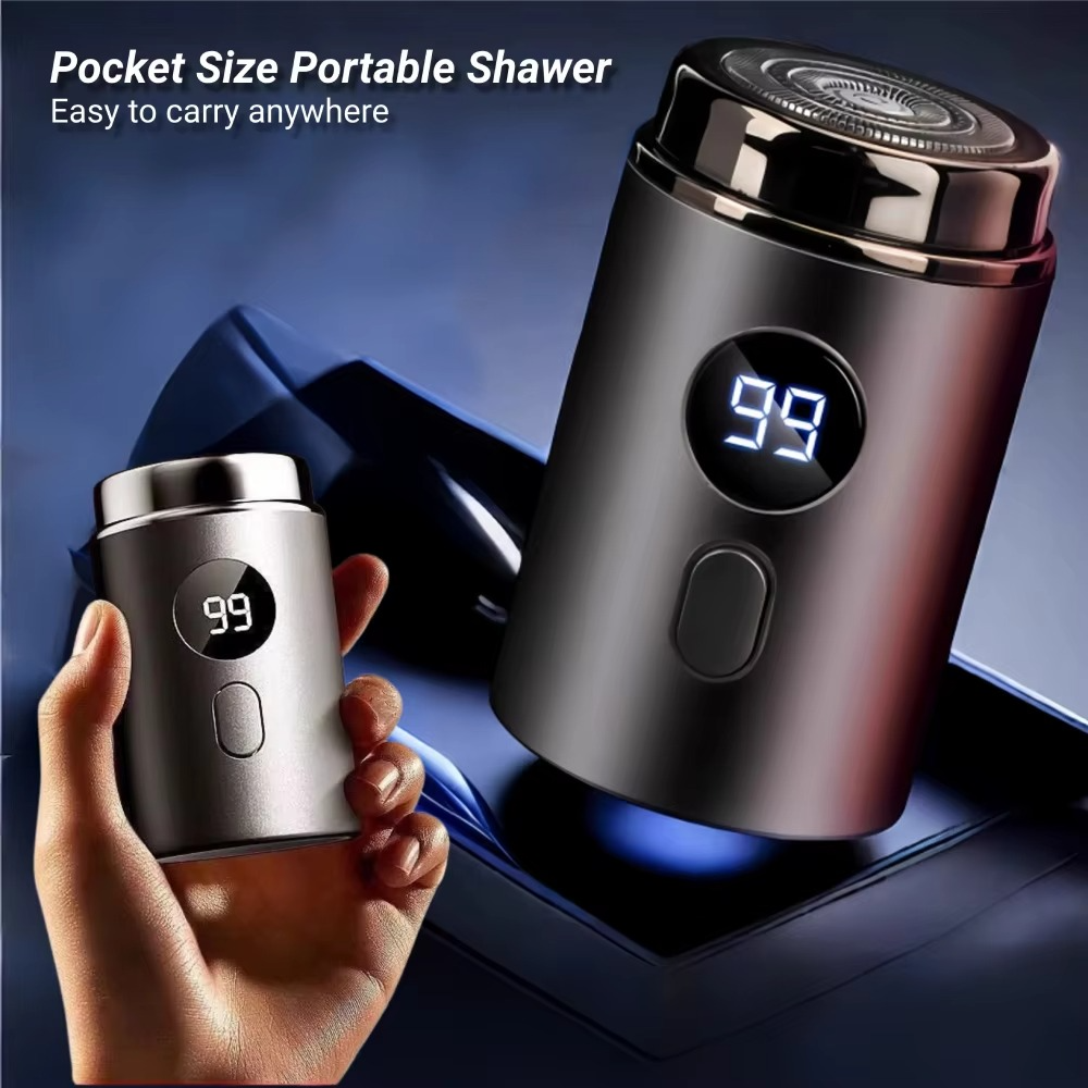 Compact Rechargeable Electric Shaver for Effortless Grooming
