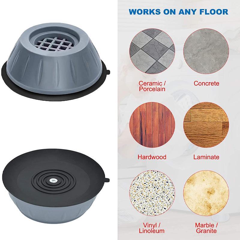 4-Pack Vibration Dampening Support Pads for Appliances