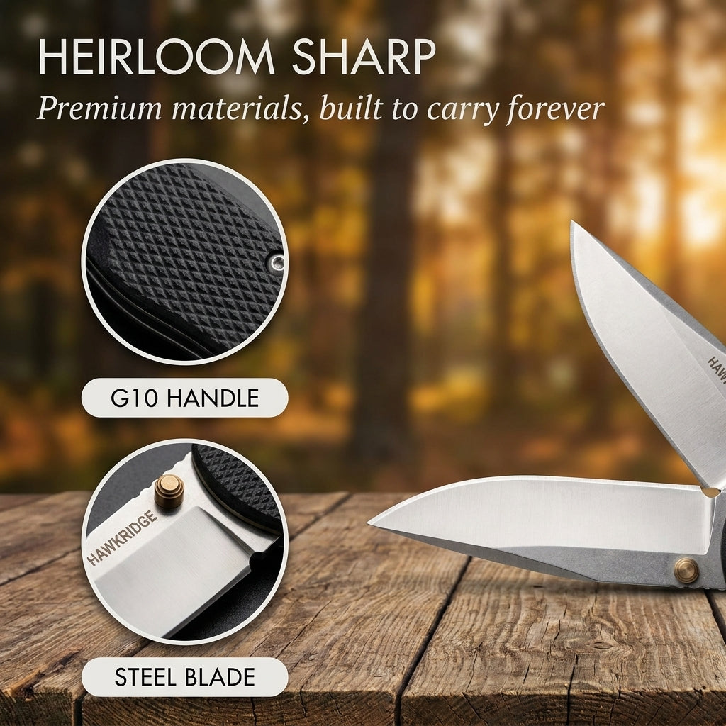 Precision Folding Knife with Assisted Opening | 3.75" Blade & Textured Grip | Corrosion-Resistant, Secure Lock, Ideal for Outdoor and Everyday Use