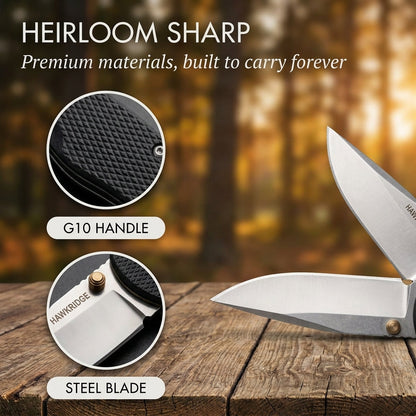 Precision Folding Knife with Assisted Opening | 3.75" Blade & Textured Grip | Corrosion-Resistant, Secure Lock, Ideal for Outdoor and Everyday Use