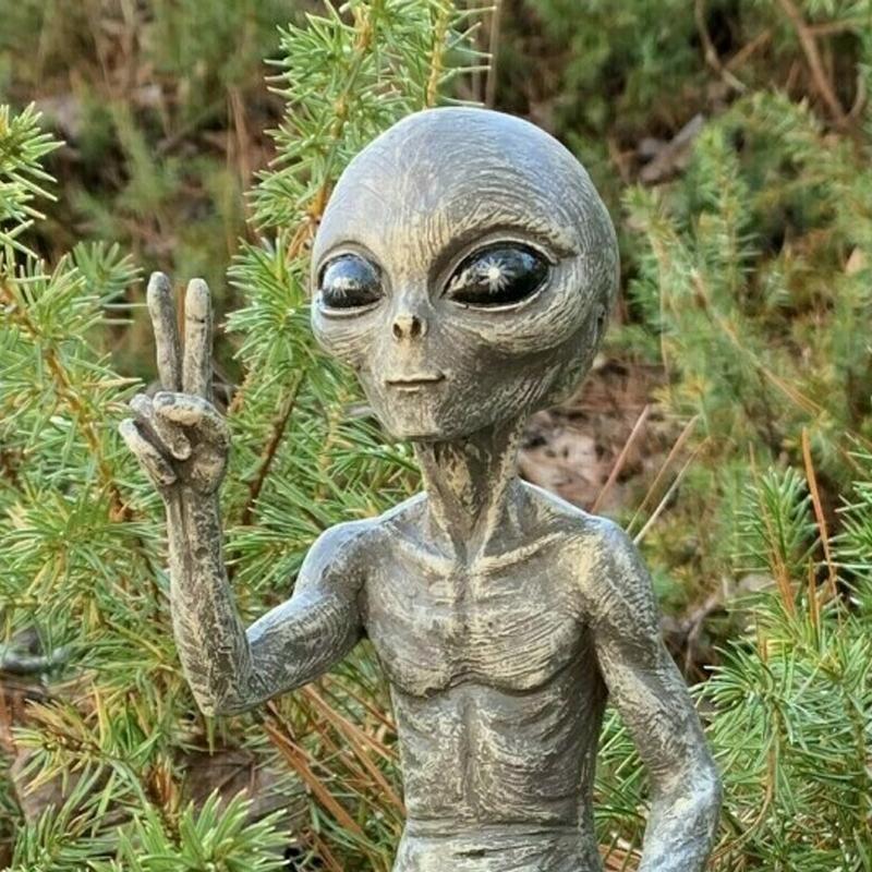 Garden Statue of an Alien Creature