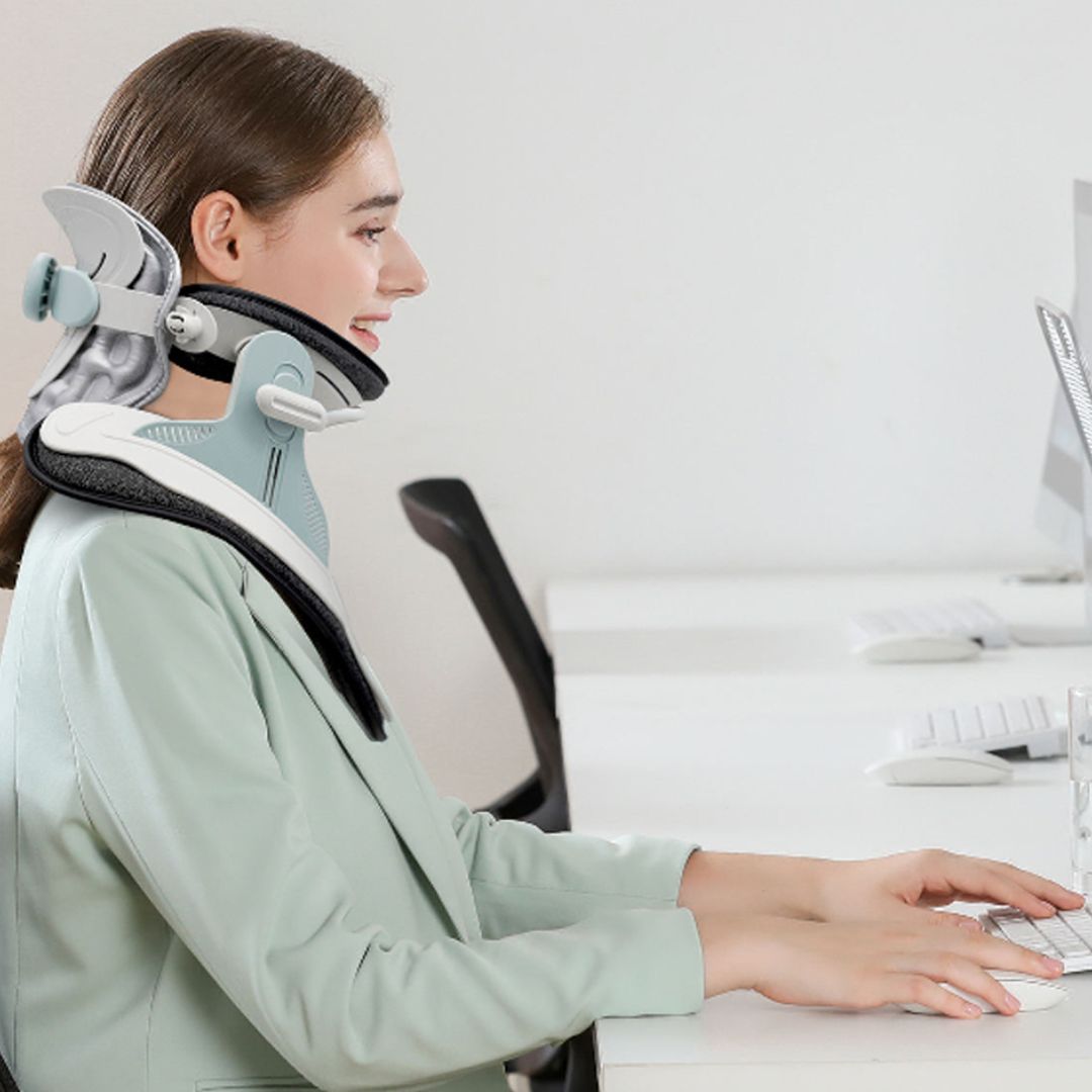 Adjustable Cervical Traction Device for Neck Pain Relief and Tension