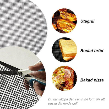 Reusable Non-Stick BBQ Grill Mat - Heat Resistant Cooking Surface