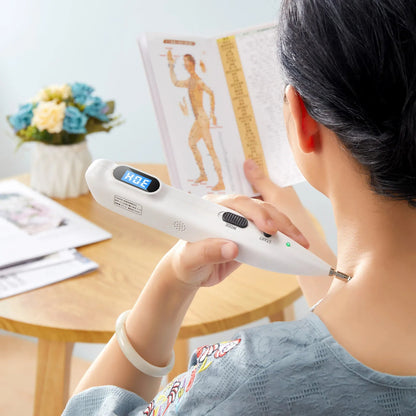 Rechargeable Massage Pen with 9 Intensity Settings, Audio Alert, 2 Probes