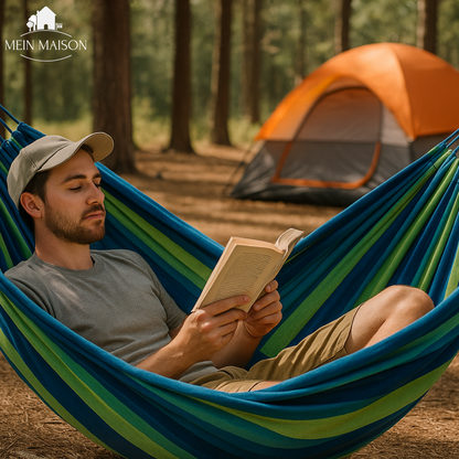 Canvas Hammock with Anti-Slip Design | Holds up to 200 kg