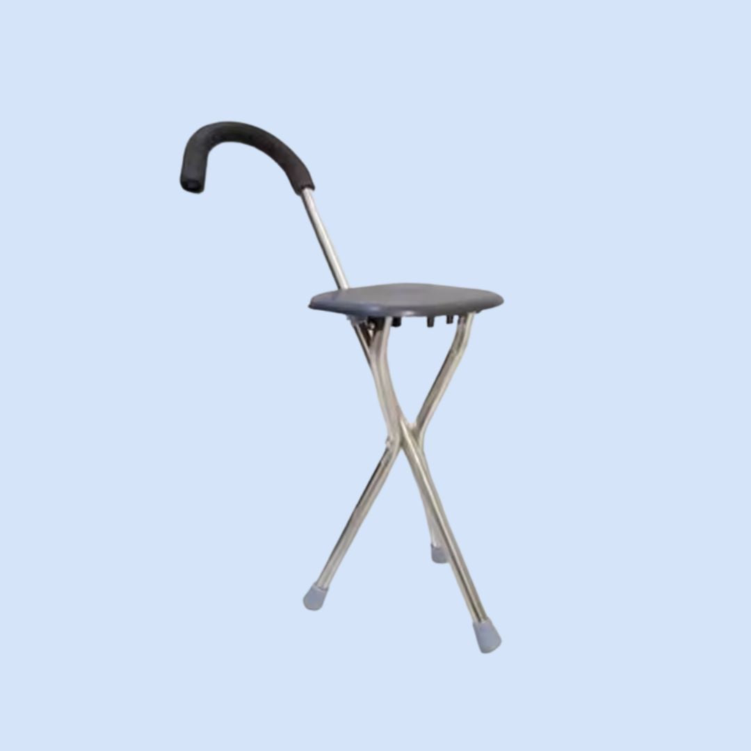 Portable Folding Stool for Crutches – Ergonomic Design for Comfort