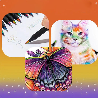 Whimsical Color Splash Pencils for Vibrant Creations