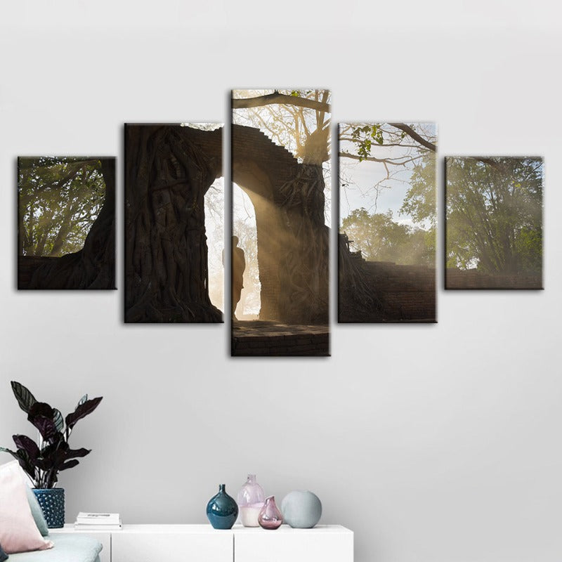 Serene Nature Canvas Art Set - 5 Piece Wall Décor