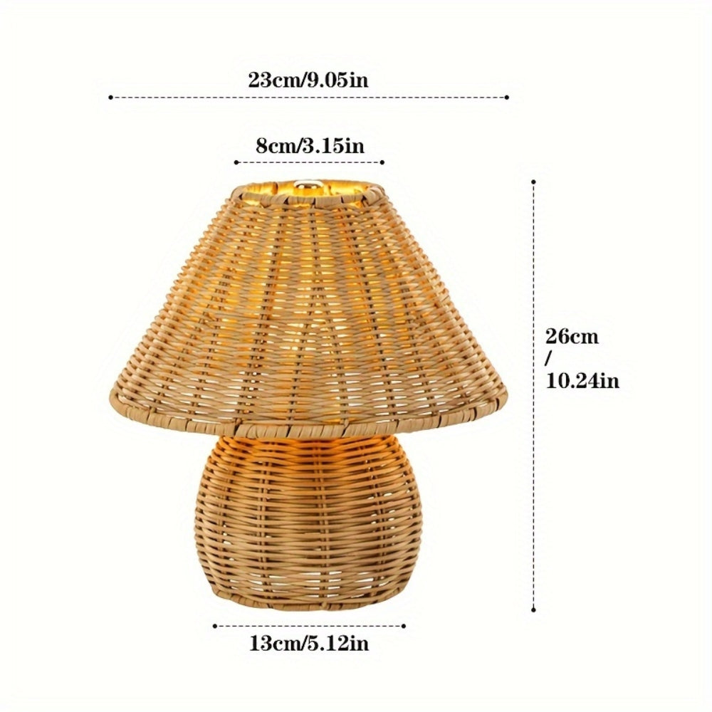 Eco-Chic Rattan Illuminator for Home Ambiance