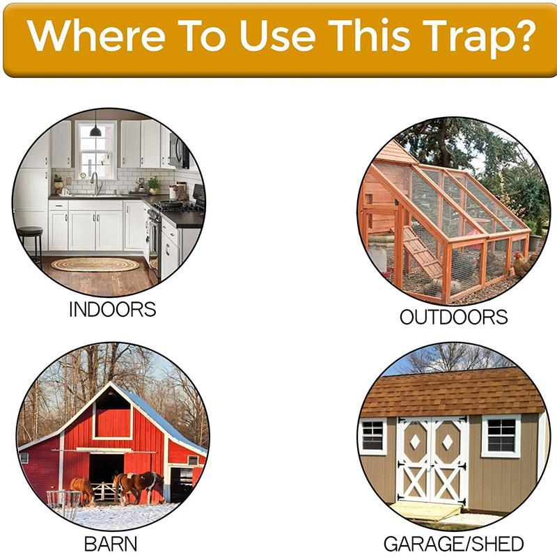 Flip and Slide Bucket Lid with Auto Reset – Rodent Trap