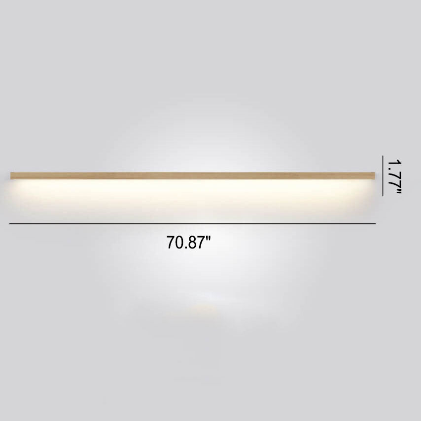 Japanese LED Wall Lamp with Solid Wood Design - Modern Accent Light