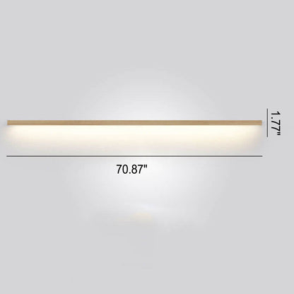 Japanese LED Wall Lamp with Solid Wood Design - Modern Accent Light