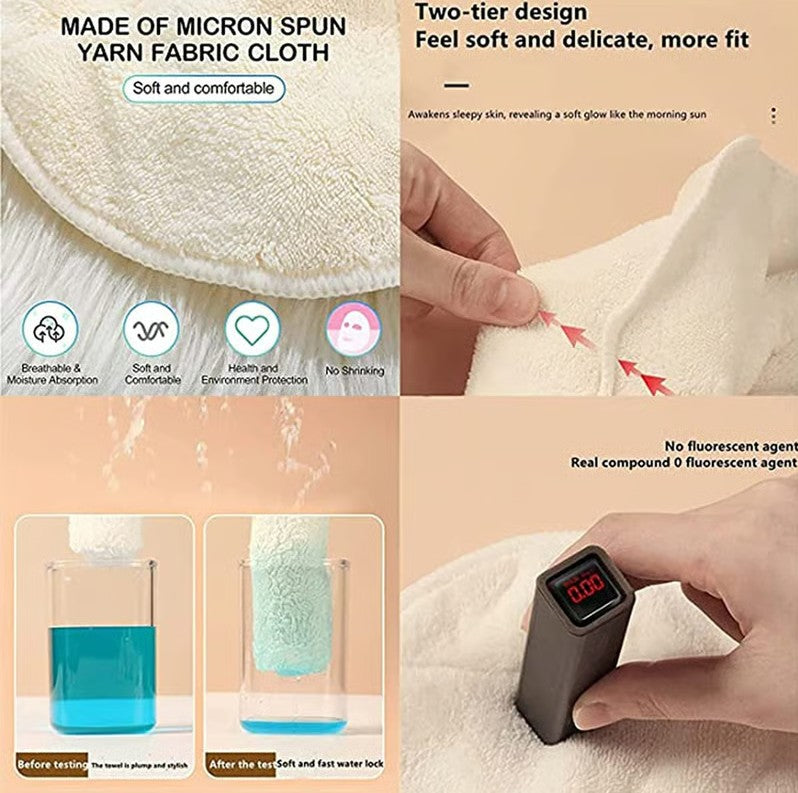 Coral Velvet Facial Towel for Moisturizing Skin