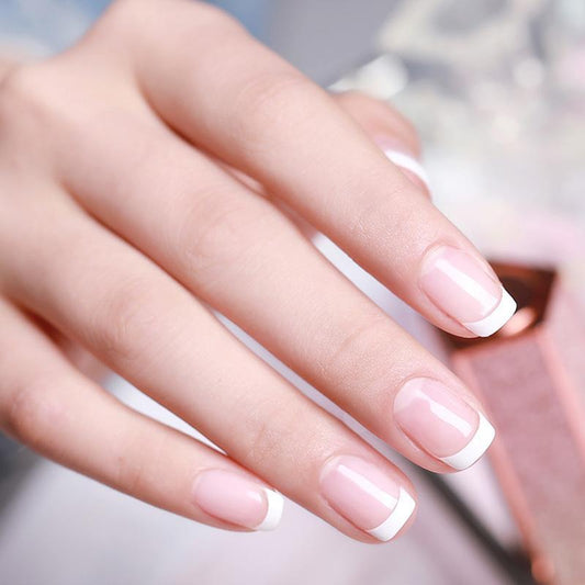 Elegant French Manicure Nail Tips Kit - 100 Pieces