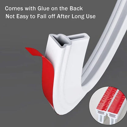 Silicone Water Barrier Strip for Bathroom Use