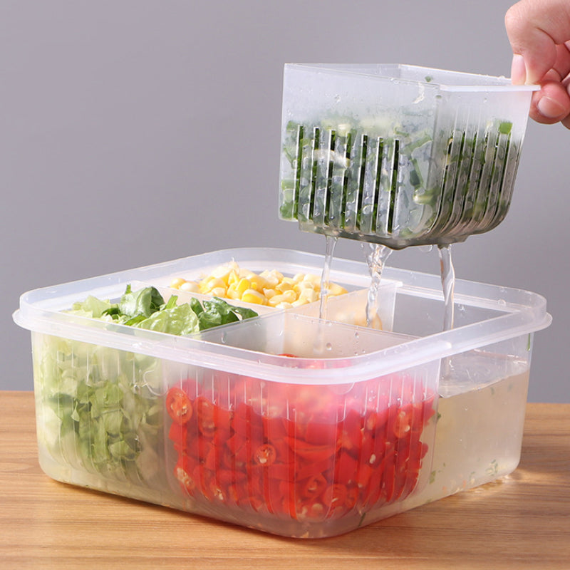 Versatile 4-Compartment Food Storage Container