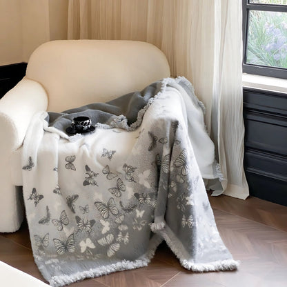 Elegant Luxe Blanket with Jacquard Design