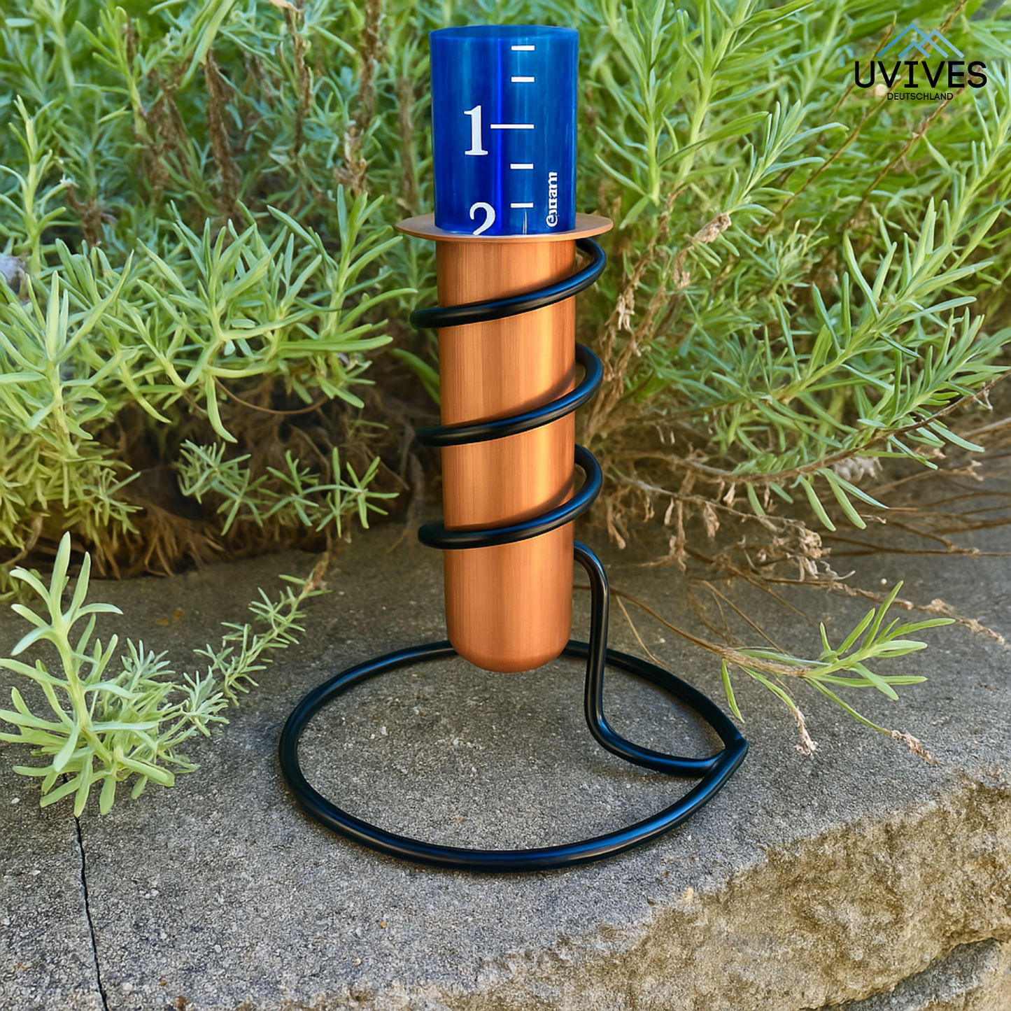 Antique-Style Rain Gauge for Measuring Precipitation