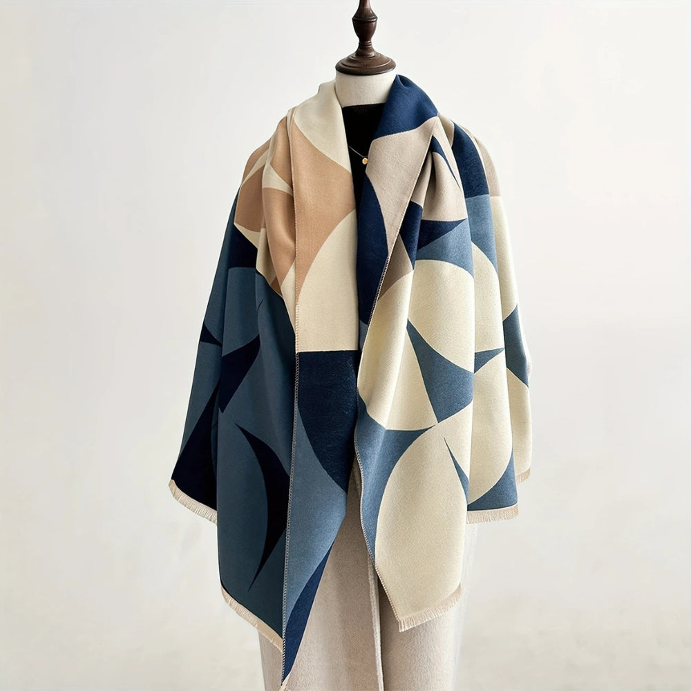 Dual-Faced Cozy Scarf for Effortless Style