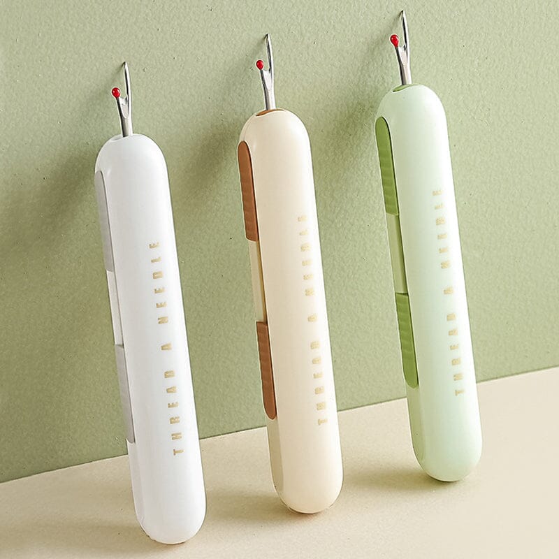 Dual Function Needle Threader and Stitch Remover Tool