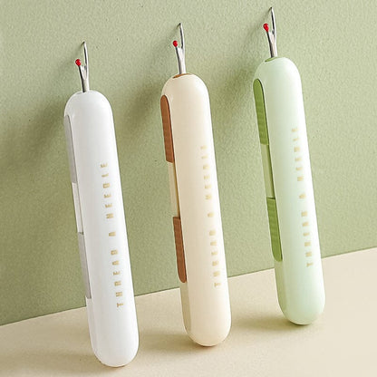 Dual Function Needle Threader and Stitch Remover Tool