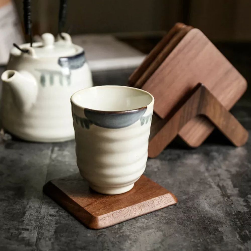Artisan Wooden Coaster Collection | Set of 6
