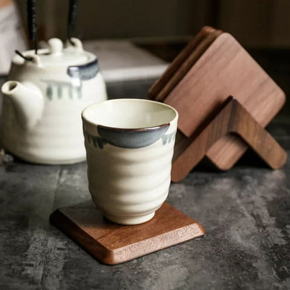 Artisan Wooden Coaster Collection | Set of 6