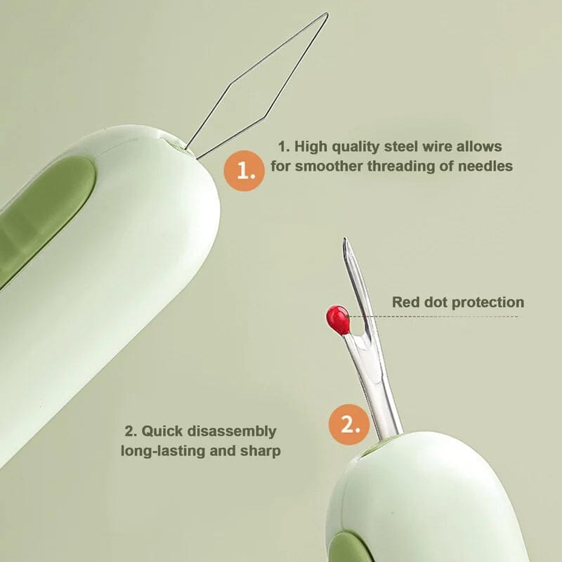Dual Function Needle Threader and Stitch Remover Tool