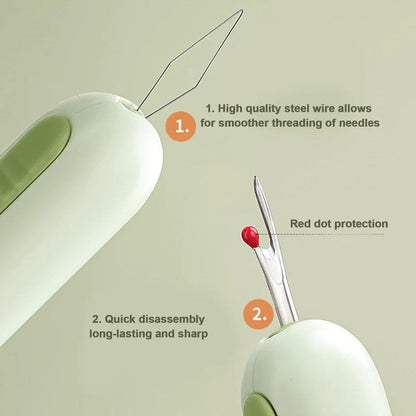 Dual Function Needle Threader and Stitch Remover Tool