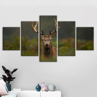 Serene Forest Friends - 5 Piece Canvas Art Set