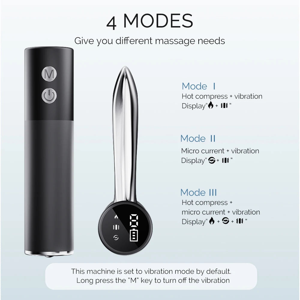 Electric Muscle Massager with Heat, Vibration, and Adjustable Temperature