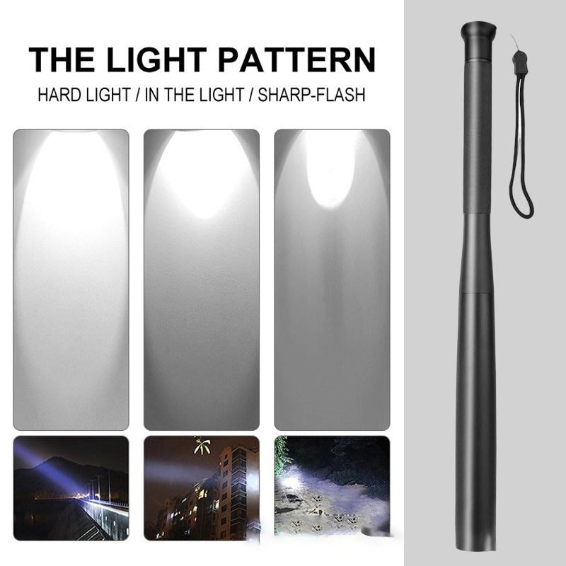 LED Flashlight with Baseball Bat Design