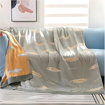 CozyWave Cotton Reversible Blanket for All Seasons