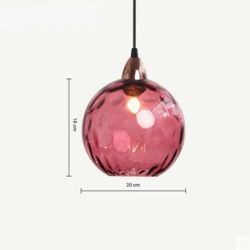 Glass Sphere Hanging Light - LumiSphere Design