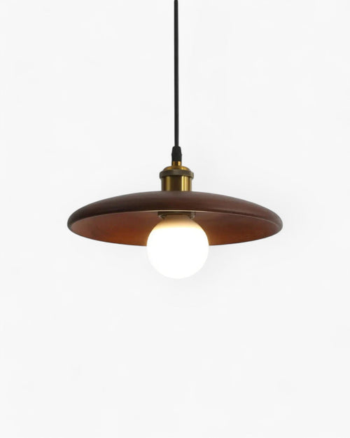 Japandi Zen Style Pendant Light with Slim Wooden Shade