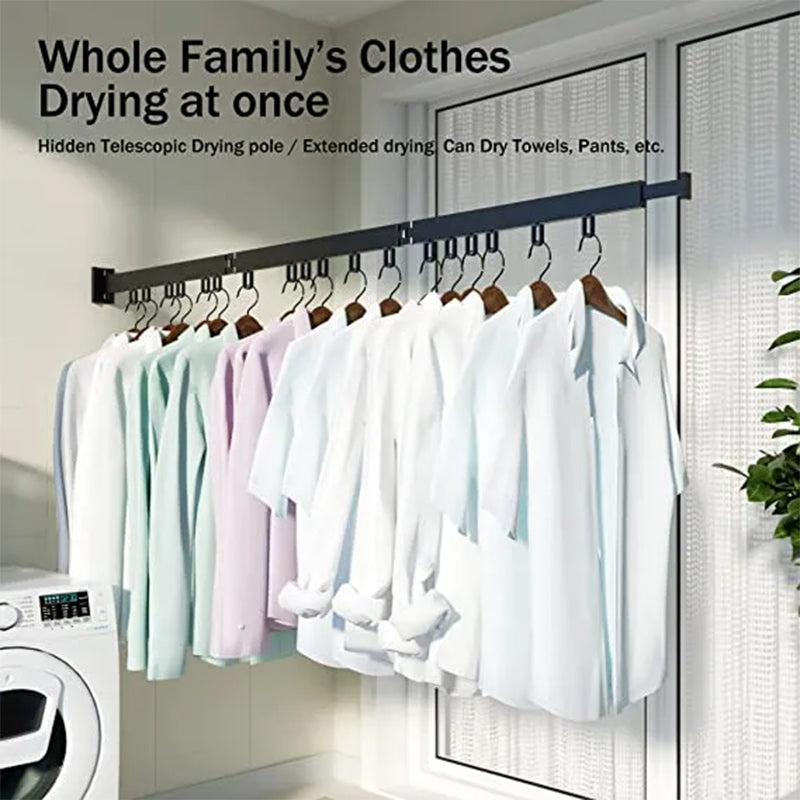 Folding Drying Rack with Aluminum Alloy Ring Hook