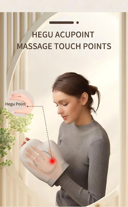 Cordless Hand Massager with Heat – Air Compression for Pain Relief in Fingers, Palm, and Wrist