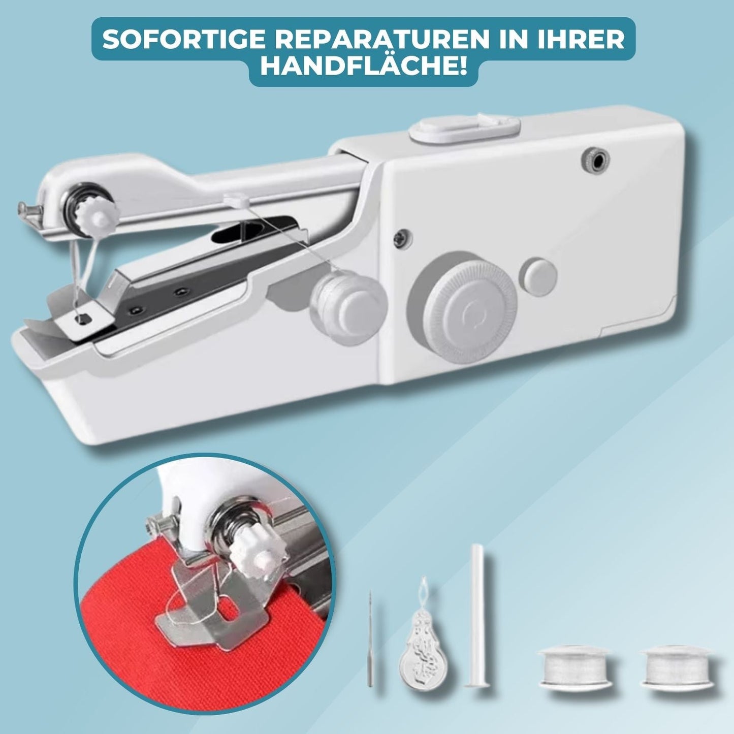 Compact Sewing Device for Easy and Invisible Stitching