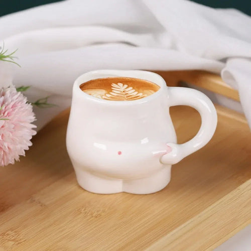 Large Ceramic Coffee Mug for Belly Fat Reduction