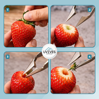 Effortless Stem Removal Tool for Keeping Fruits Intact