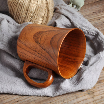 Artisan Crafted Wooden Beverage Cup