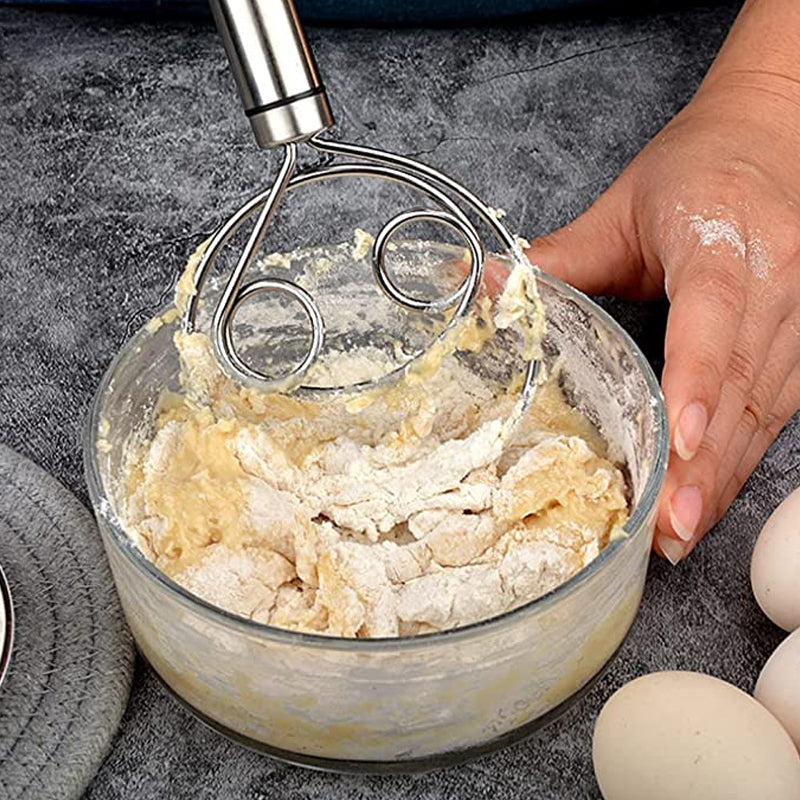 Stainless Steel Dough Whisk for Easy Mixing