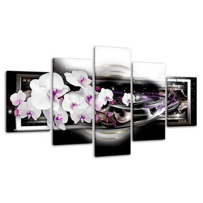 Stunning 5-Piece Canvas Art Set with Floral Design