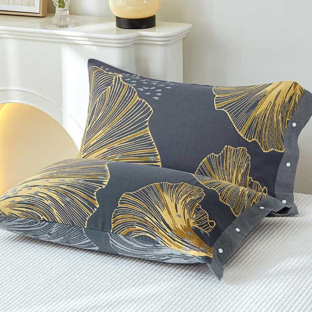Luxury Blossom Cotton Pillow Covers | Set of Two