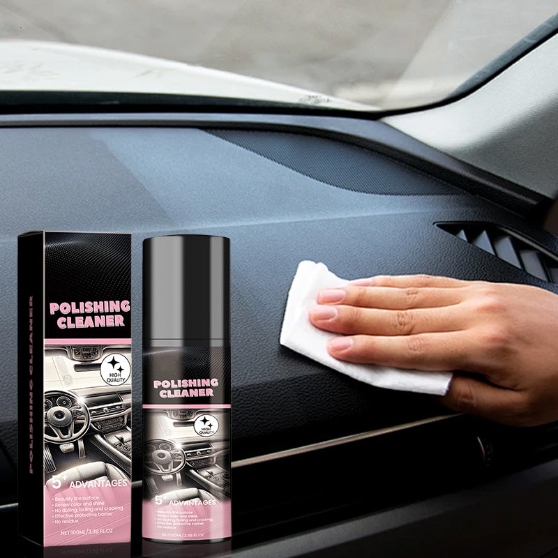 Interior Car Care Spray 100 ml | Removes Stains, Grease & Dust | Shine Finish with Protective Layer | Suitable for Dashboard, Plastics & Trims
