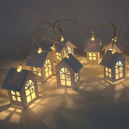 LED String Lights with House Design | Warm White 1.5 m | Decoration for Christmas, Parties & Weddings