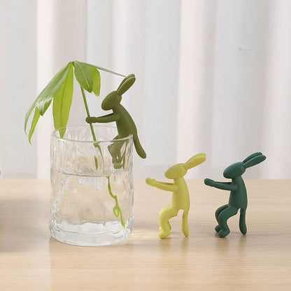 Rabbit Plant Support Stake | Stem Holder for Vase | 7 cm