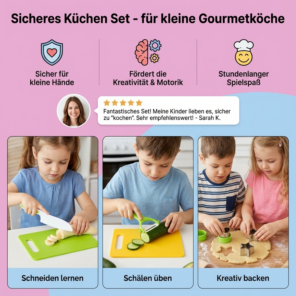 Safe Kitchen Set - Designed for Young Gourmet Chefs