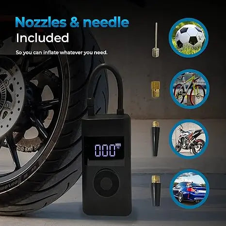 Portable Air Pump for Tires – Fast, Safe, Wireless Inflation Anywhere