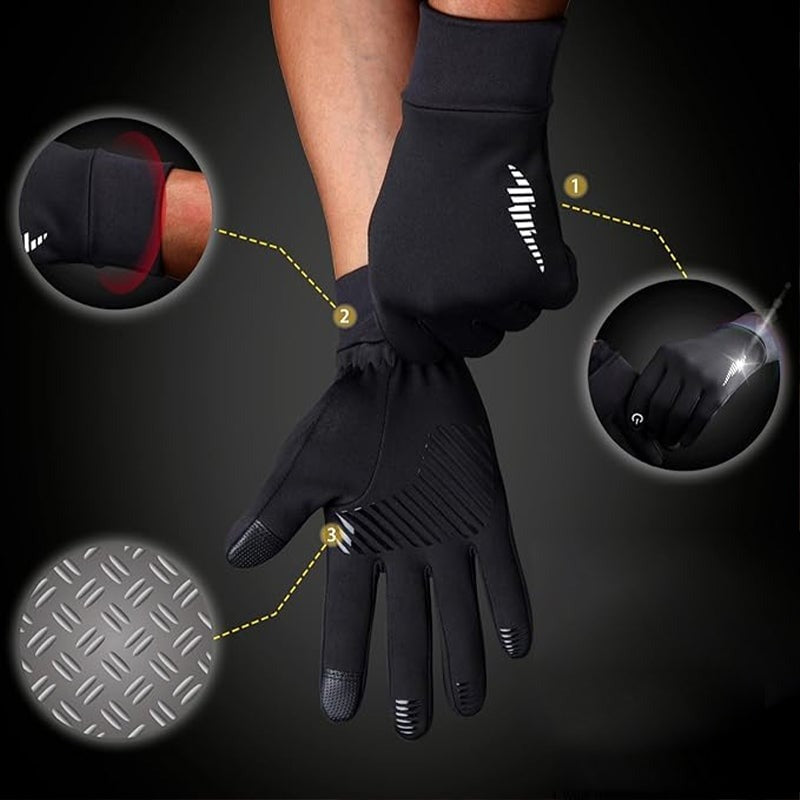 Touchscreen Gloves for Warmth and Phone Use Without Removal